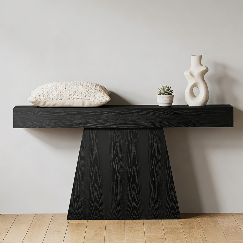 Console élégante et minimaliste avec une fabrication en bois durable et une utilisation polyvalente pour les salons et les entrées