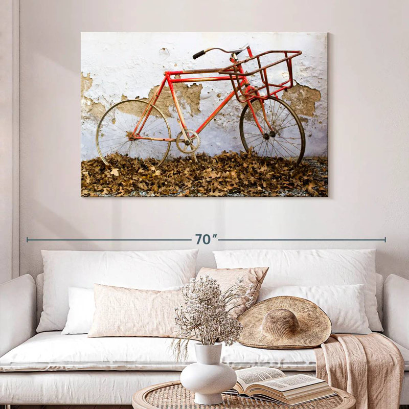 Mehar Rusty Bicycle, 32" H x 48" W