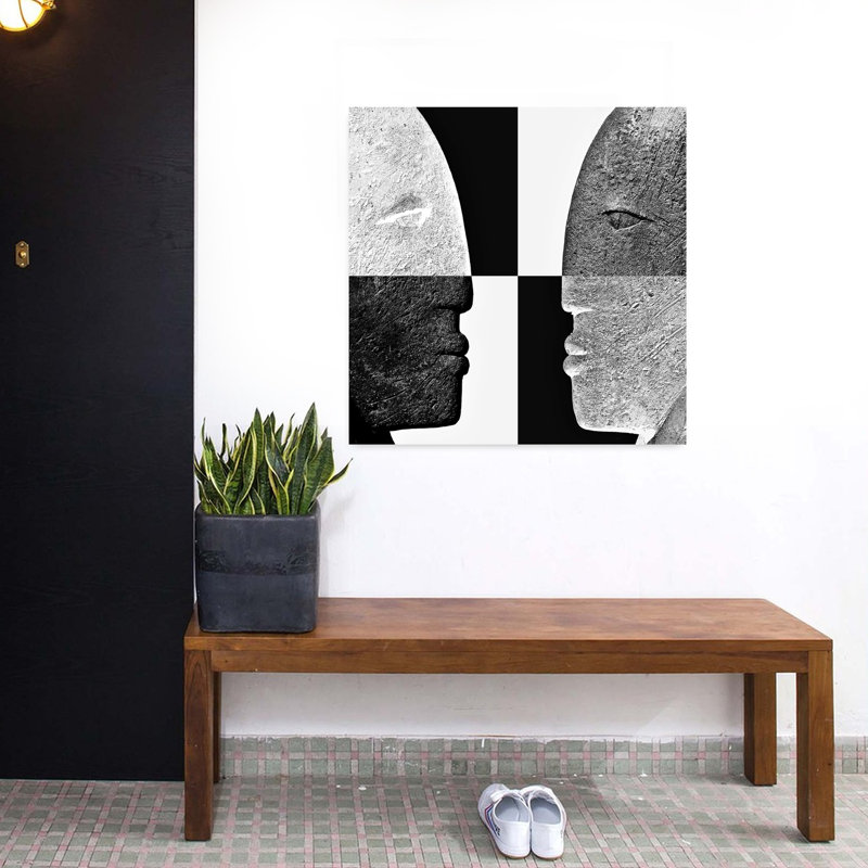 Art contemporain, art contemporain abstrait, H 32 po x l 32 po