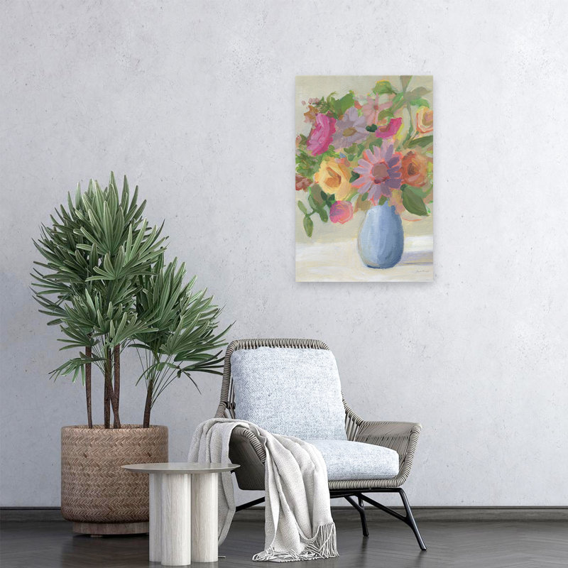 Livraison printanière - Bouquets bleus, H 24 po x l 16 po