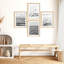 «Grayscale Beach Ocean Star Bottle Nature Wilderness Photographie Modern Decor» 4 pièces-101520075-101520077