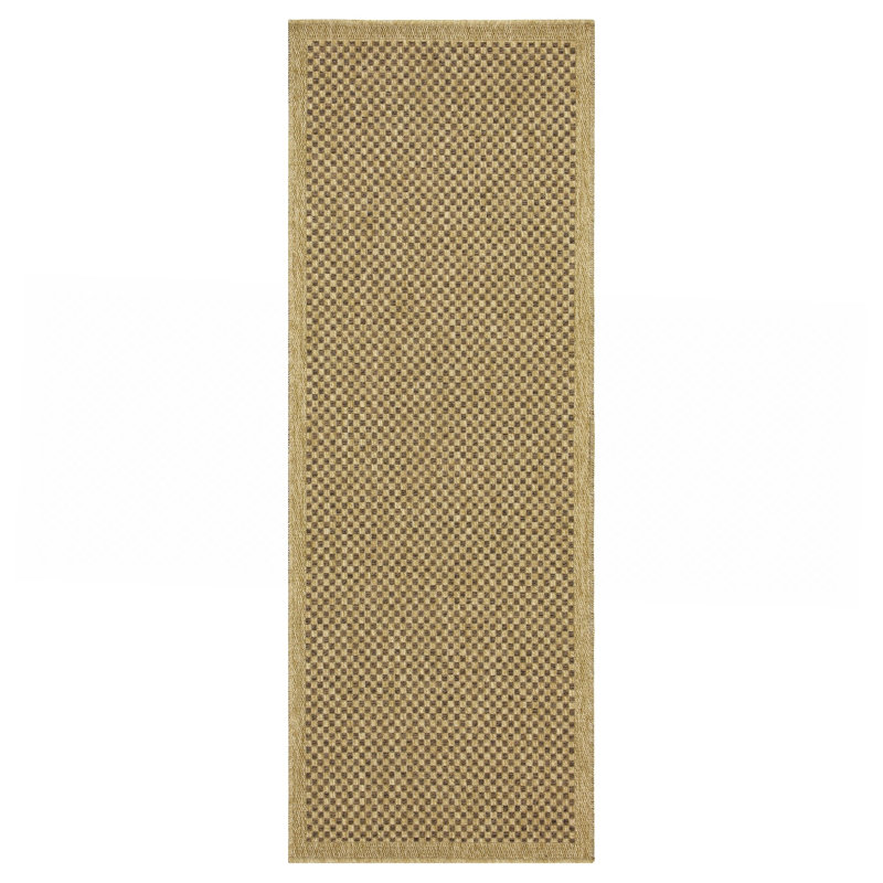 Tapis intérieur / extérieur Mocha, Tapis de couloir 2 pi 7 po x 7 pi 3 po