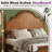 Bilal Traditional King Size Solid Wood Four Poster Bed,Yellow Brown-1697183273-1693693906