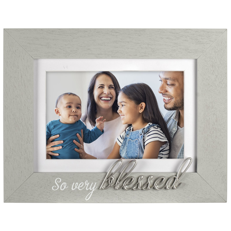 Gray Matte Picture Frame with Mat