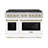 ZLINE Autograph 48 in. Paramount Dual Fuel Satin Steel Range w/ Accents