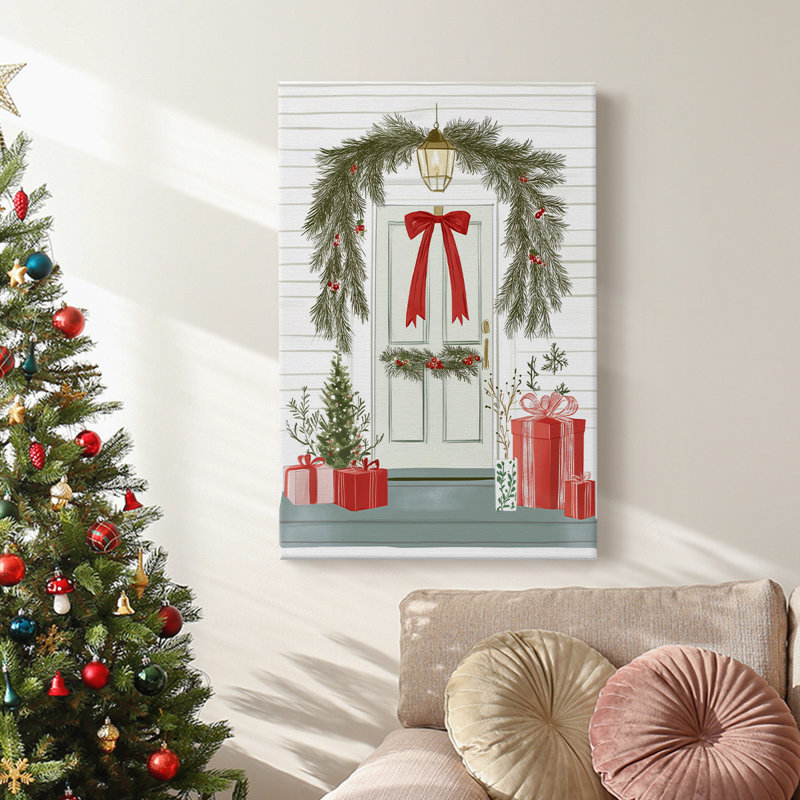 Art des Fêtes de Noël - Toile tendue avec châssis CCLX III, H 18 po x l 12 po