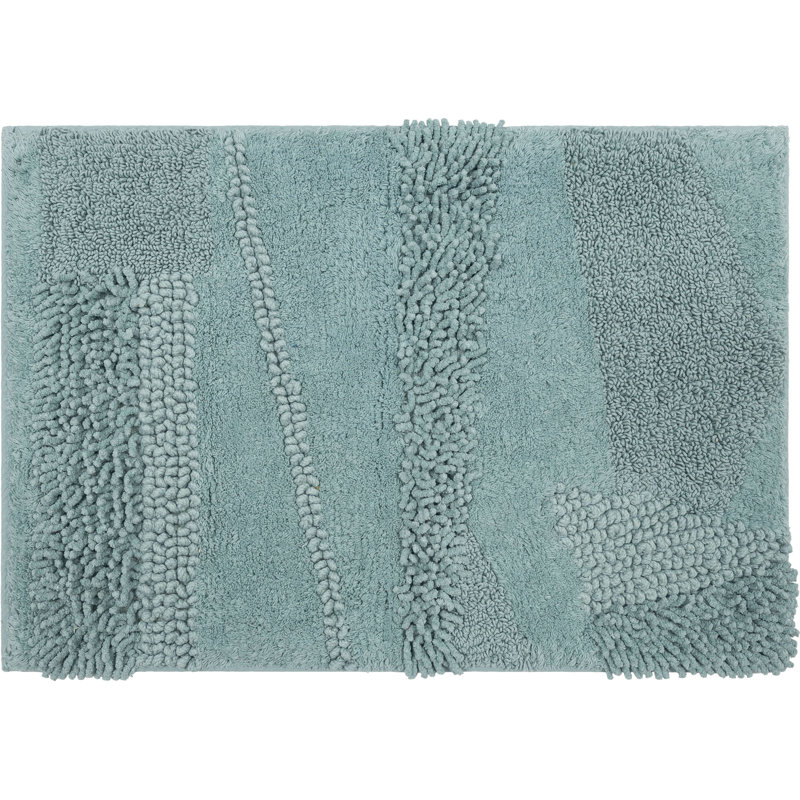 Tapis de bain lavable à la machine antidérapant Laverne, L 17 po x L 24 po, Glacier