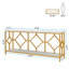 70.86'' Extra Long Entryway Accent Table, 2 Tier Console Sofa Tables-209094320
