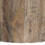 Eray Cocktail Coffee Table, 42 Inch Round Drum Shape, Brown Mango Wood