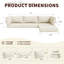 Ensemble de coussins de remplacement pour l'extérieur pour sièges - Comprend 3 coussins de siège, 3 coussins de dossier, 2 coussins de dossier courts et 1 coussin de repose-pieds.-129473009