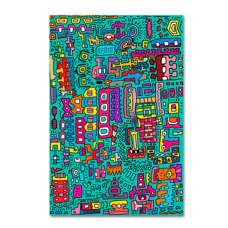 Hillers «Many Things», impression sur toile tendue, H 19 po x l 12 po x P 2 po