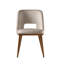 Foyer Upholstered Open-Back Chair with Wooden Base-1349894855-1349894857