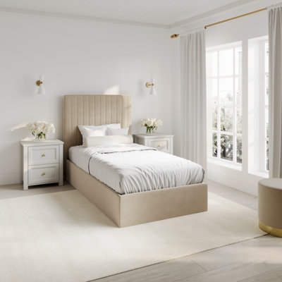 BERLIN TALL UPHOLSTERED OTTOMAN BED