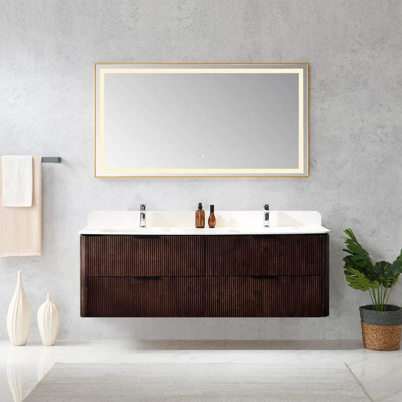 Ensemble de meuble-lavabo mural 60 po