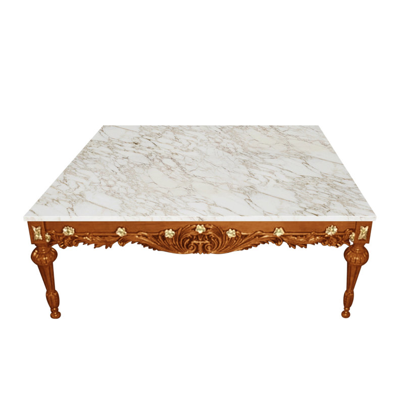 Coffee Table, Crema Valencia, Burl 03