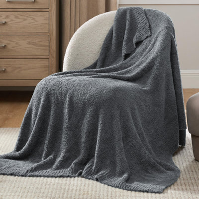 Bedsure Super Soft Knit Blanket - Warm Cozy Fluffy Fuzzy Plush Lightweight Blanket For Couch Sofa And Bed
