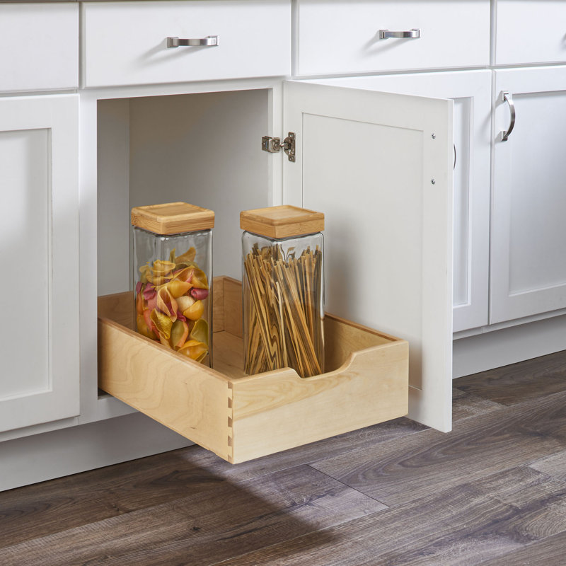 Rev-A-Shelf 14.71" Pullout Kitchen Cabinet Drawer w/ Soft-close, 4WDB-15SC-1