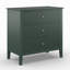 Grande table de bout moderne de 32 po à 3 tiroirs, table de chevet cannelée verte-129598584