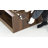 32" Coffee Table With LED Light & Power Outlet, Mid Century Modern Square Center Table For Living Room, 2-Tier Minimalist Wood Cocktail Table With Storage, Deep Beveled Edge, Wood Thick Design-9050810