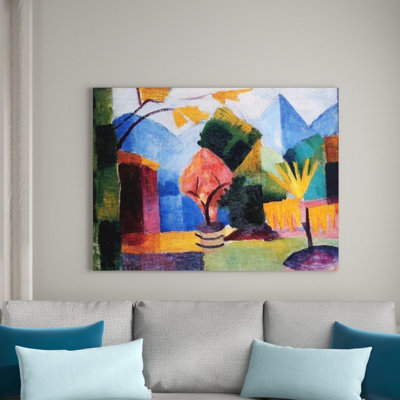 Macke August - Wrapped Canvas Painting