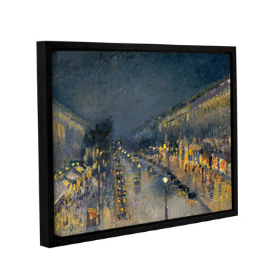 Miko " The Boulevard Montmartre at Night, 1897 " by Camille Pissarro Print