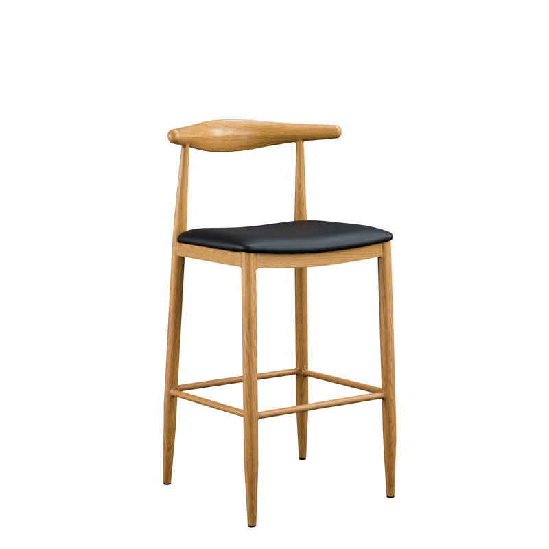 Tabouret de bar en acier naturel