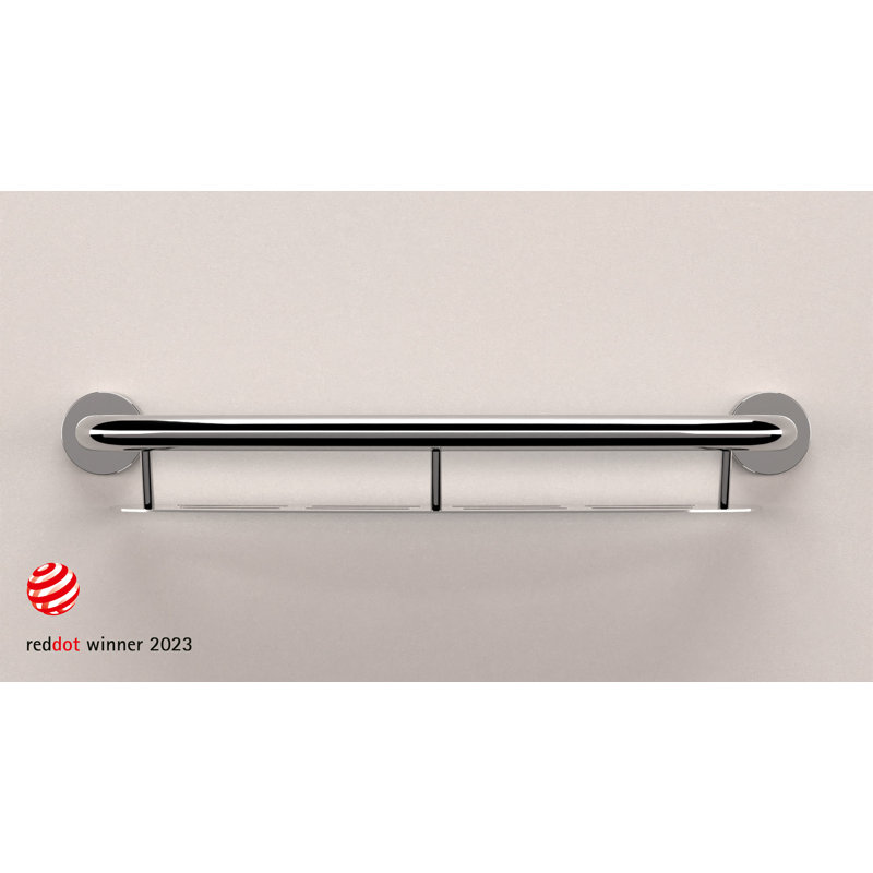 Barre d'appui 27,63 po, Chrome poli