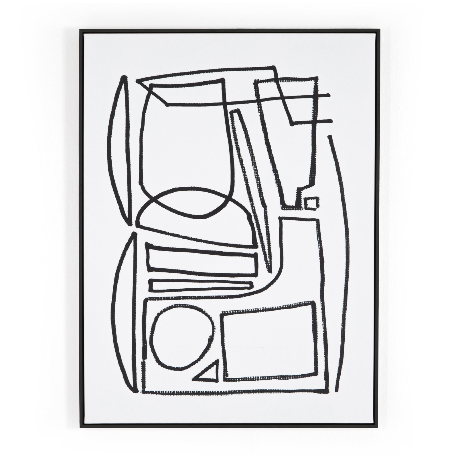Ashen "Stark 1" Print by Dan Hobday, Black Floater Framed, 40" H x 30" W x 2" D