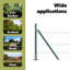 Hexagon Fence Green Steel-772068916