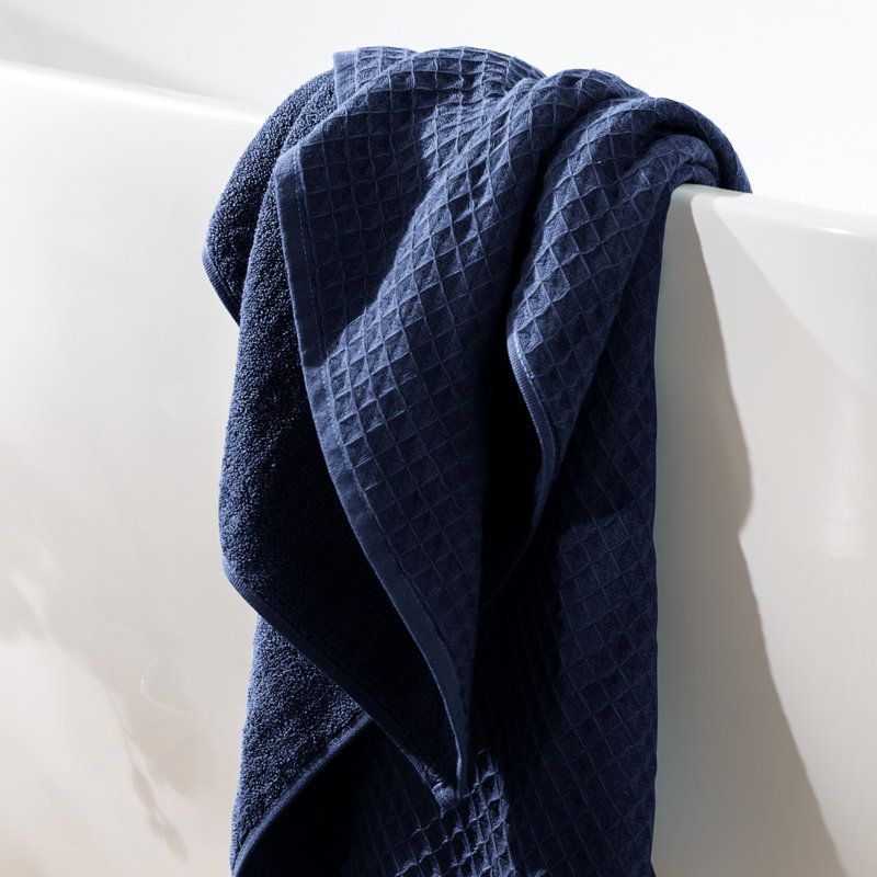Waffle Twist Waffle Bath Towel, Blue, Bath Towel - 1 Pack