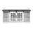 Multipurpose Sliding Door TV Cabinet Large Storage Cabinet with Glass Doors-69305144-93084767