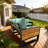 Denver 4-Piece Black Aluminum Outdoor Patio Deep Sectional Seating With Cast Breeze Cushions-1283101808
