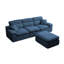 Canapé modulaire en L 110 po Chenille-1791226812