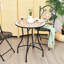 Nakagawa Round Metal Outdoor Bar Table , 60cm cm W 60cm cm D