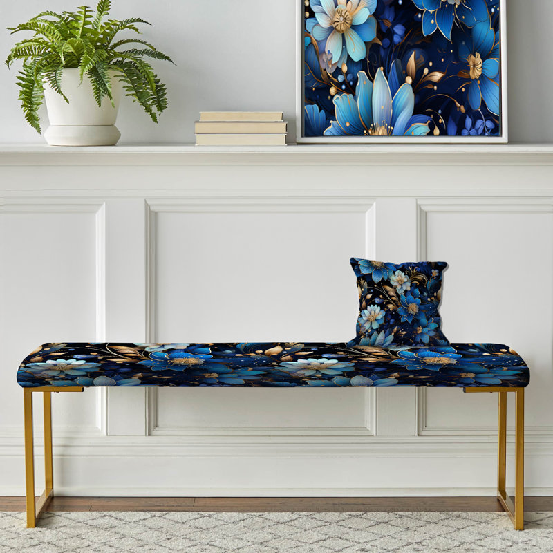 Banc rembourré or, Mystical Boho Pattern I