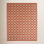 Rust Hand-Woven Geometric Rug