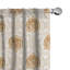 Rideaux 4 panneaux East Urban Home, roses royal baroque, brun pâle et blanc-350858780