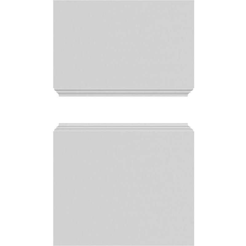 Square Non-Tapered Smooth  Endura-Craft Column Wrap Kit, Standard Capital & Base