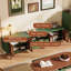 Meuble télé moderne en bois manufacturé vert-1542309249