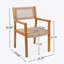 Chaise de salle à manger brun clair