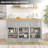 Ivison 47.4'' Wide Modern Sideboard Buffet with 3 Drawers, Adjustable Shelves