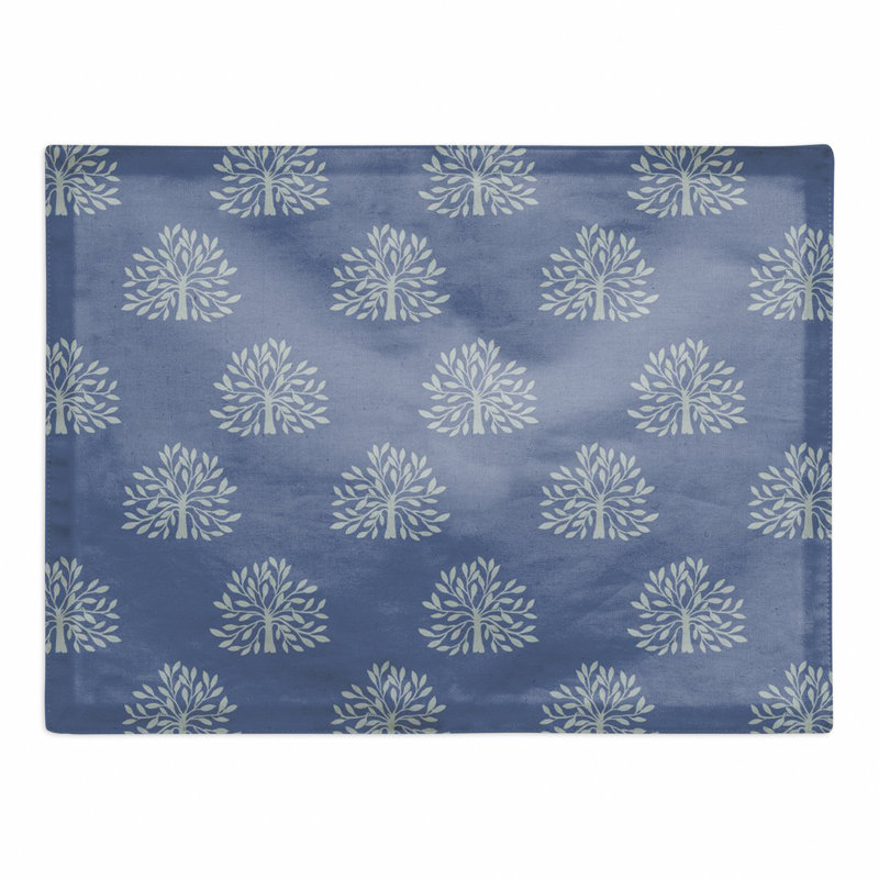 Napperon en coton, Bleu marine