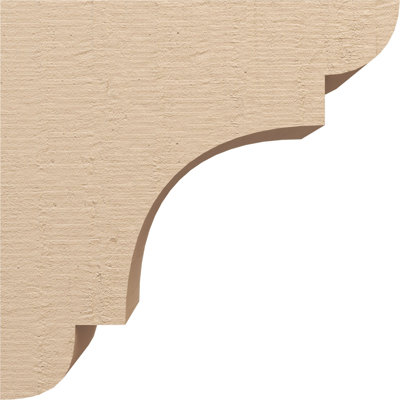New Brighton cèdre brut grain de bois TimberThane Corbel, apprêté brun clair
