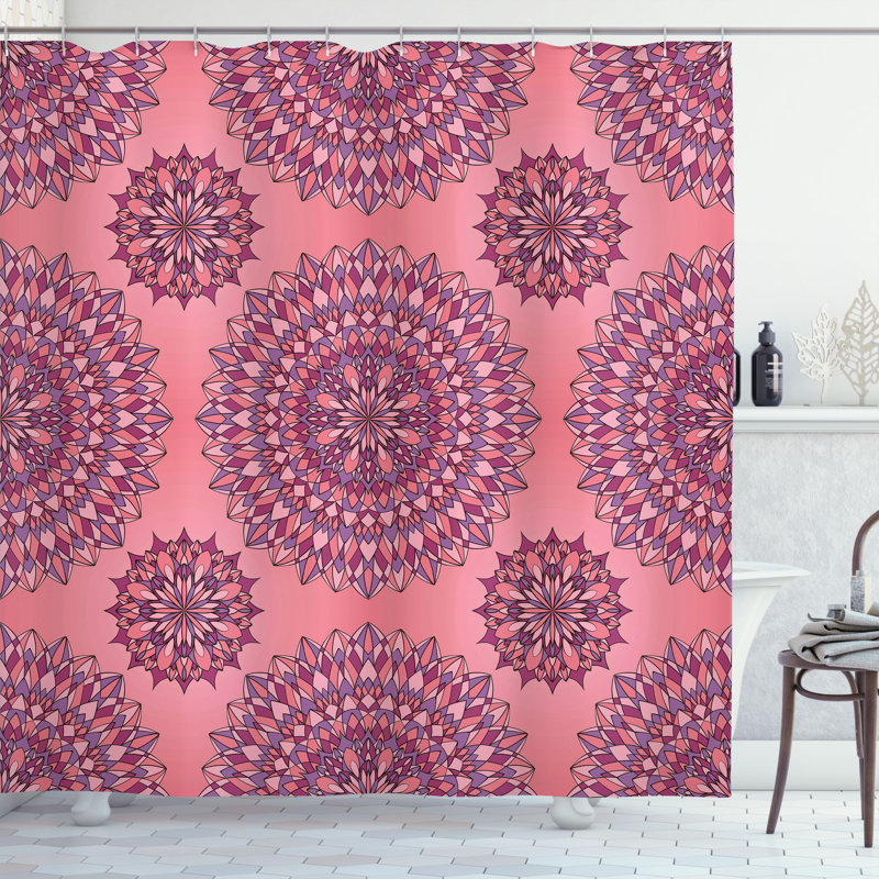 Shower Curtain with Hooks Included, 70"H x 69"W