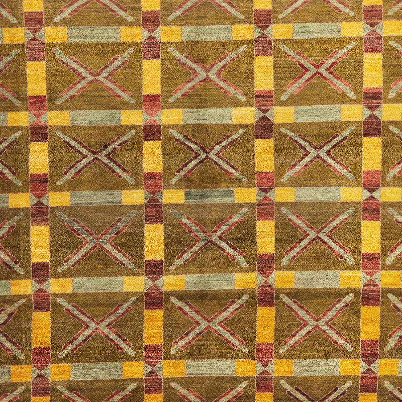 Abstract Indoor Rug, Square 6'