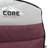 CORE 300 Pound Capacity Polyester Padded Hard Arm Chair with Carry Bag, Wine