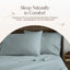 Ensemble de draps en flanelle 100% biologique pour grand lit - Ensemble de draps en flanelle 100% coton certifié Gots avec une finition douce brossée confortable et une poche profonde - 1 drap plat, 1 drap-housse et 2 taies d'oreiller (rivage, grand)-68983135-132362653