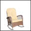 Chaise berçante d'extérieur en osier à assise large-46297773-46297772