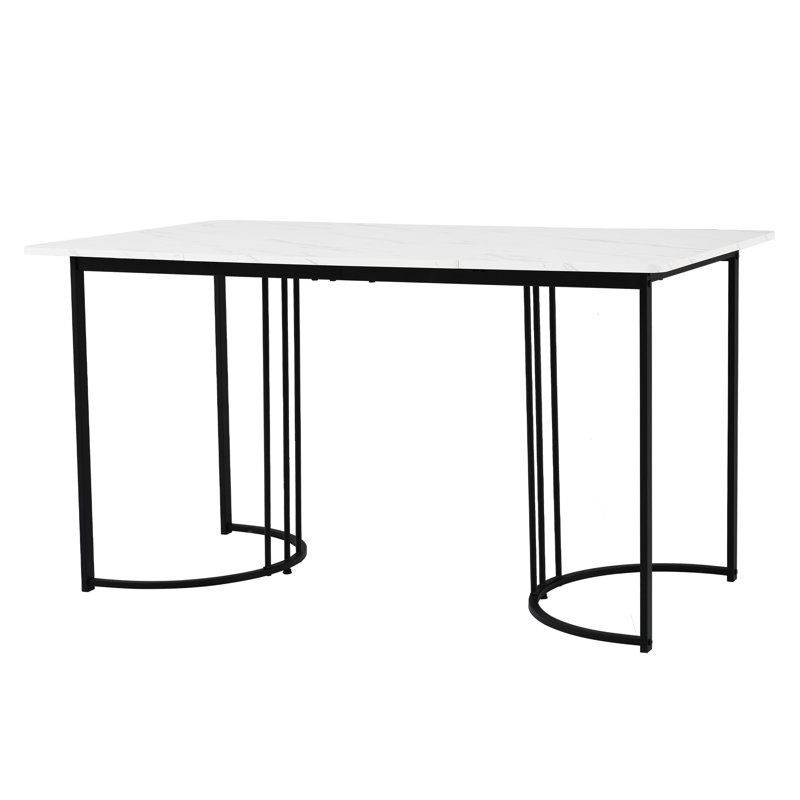 Metal Base Dining Table