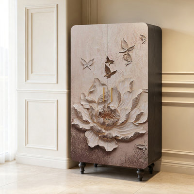 Chambre à coucher, décoration intérieure française, armoire de rangement